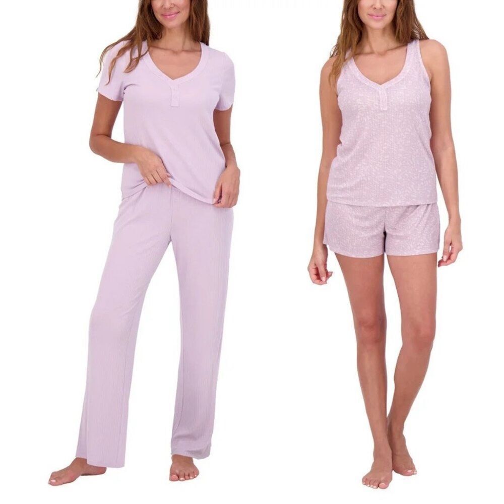 Love 2 Lounge Women's 4-Piece Pointelle Lounge Set